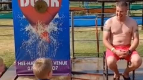 Energetic kid makes the perfect balloon dunk shorts videos