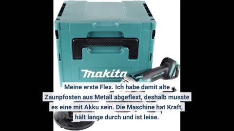 Makita DGA519Z Akku-Winkelschleifer 18 V (ohne Akku, ohne Ladegerät), Petrol