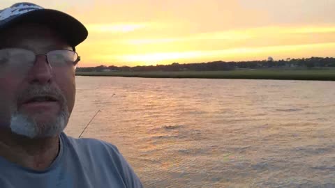 salt water fishing from the bank on the bay myrtle beach