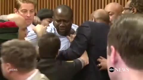 Dad Jumps Over Table To Attack Daughter's Killer in Court