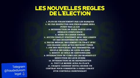 Fraude du nom légal Nous ne votons pas, nous élisons des maîtres ! Nous devenons complices !