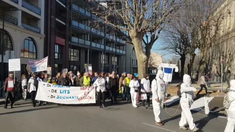 Les Masques Blancs Sud Ardèche et Montélimar Ouverture de Manif le 15 janvier 2022