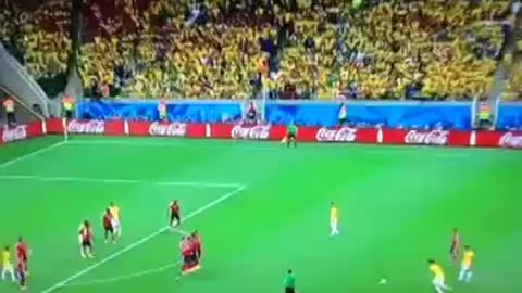 David luiz goal vs colombia ! Amazing goal