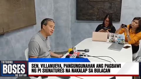 Sen. Joel Villanueva, pangungunahan ang pagbawi ng mga pirmang nakalap para sa PI sa Bulacan