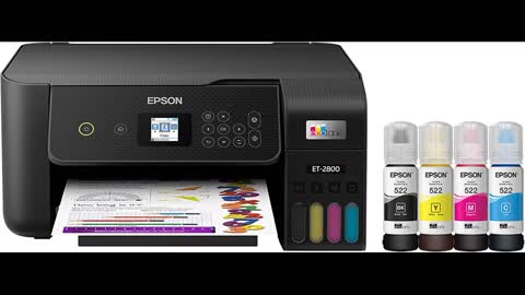 Review: Epson EcoTank ET-2800 Wireless Color All-in-One Cartridge-Free Supertank Printer with S...