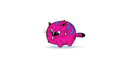 Animated fun kitty