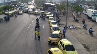 Paro de taxistas en Cartagena