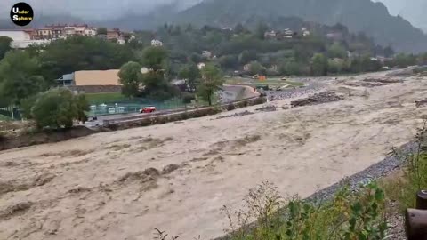 Two Bridges Collapse Causing a Land slide In St Martin Vesubie France