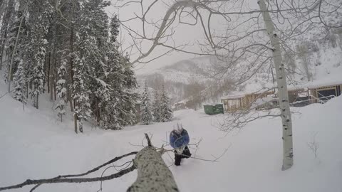 Oh yah baby ski backflip fail