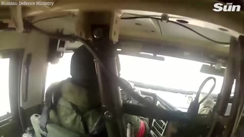 Chilling Footage Of How Russian Military Patrols Ukraine's Chernihiv Region