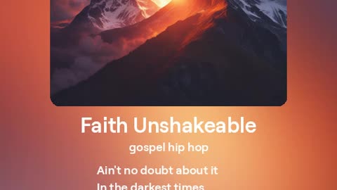 Faith Unshakeable [SONG SAMPLE]