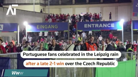 Portuguese Fans Celebrate Rainy Victory in Leipzig | Amaravati Today