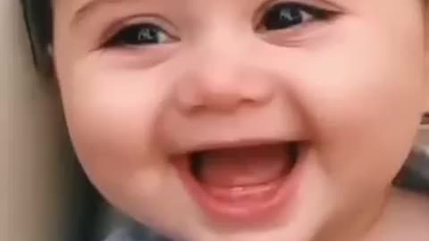 Very beautiful ❤️ and so cute 🥰 baby laughing