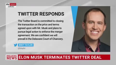 Elon Musk terminates multi-billion dollar Twitter deal