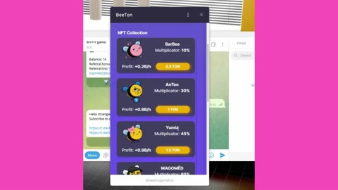 new mining bot telegram mini app beeton