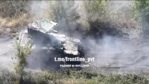 Rare Russian BMPT 'Terminator' tank allegedly firing near Kharkov Front