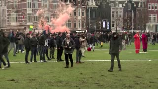 Police use water cannon on anti-lockdown protest