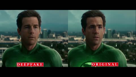 Tom Cruise as Ryan Reynolds in Green Lantern [DeepFake]