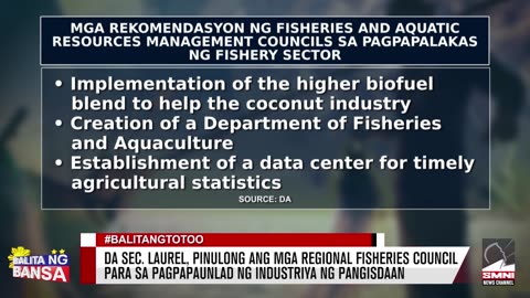 DA Sec. Laurel, pinulong ang mga Regional Fisheries Council para sa pagpapaunlad ng industriya