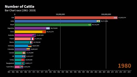 TOP COUNTRY CATTLE PRODUCTION