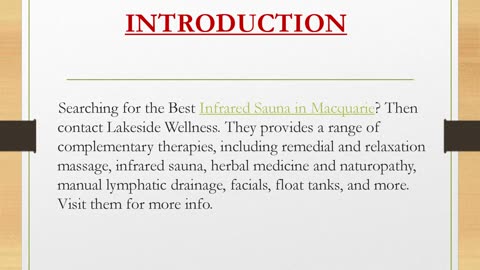 Best Infrared Sauna in Macquarie