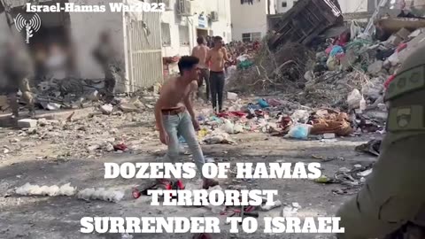 Israel-Hamas War2023 : Dozens of Palestinian surrender to Israel