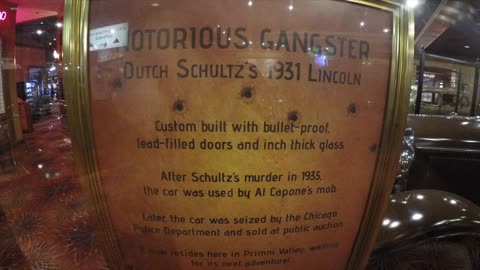 Bullet proof car of gangsters Dutch Schultz and Al Capone.