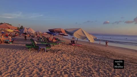 view seminyak beach of bali