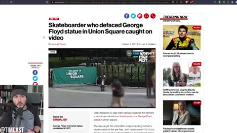 Leftist Idol To George Floyd VANDALIZED In NYC, New York Has ALREADY "Soft Seceded" From The Union