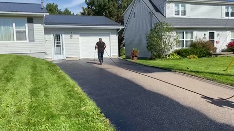 Professional Asphalt Spray Sealing: “The First Time Sealed One” Top Coats Pavement Maintenance