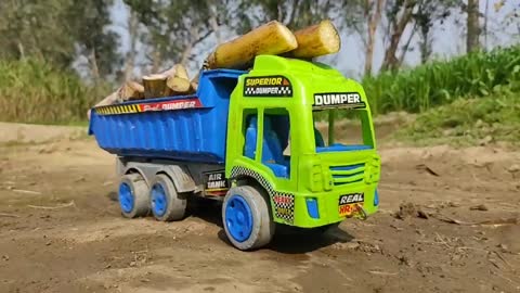 Truck Stuck in Mud Pulling Out Mahindra Tractor। John Deere Tractor। Tipper Tr