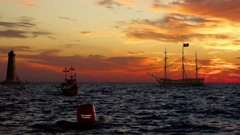 Sunrise from the Kemah Boardwalk with VFX