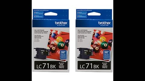 Review: Brother LC71BK Ink Cartridge (Black, 2-Pack) in Retail Packaging