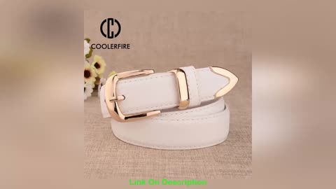 Slide Fashion Women Genuine Leather Belts High Qualit