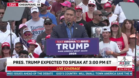 FULL SPEECH: Candidate for U.S. Senate Hung Cao in Chesapeake, VA- 6/28/24