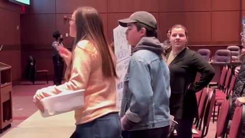 Students serve Loudoun County School Board with lawsuit at meeting