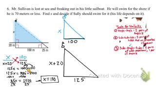 Similar Triangle Word problem