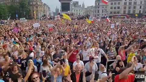 This was London UK on July 24th. Demonstrations was held in all the major cities throughout the UK.