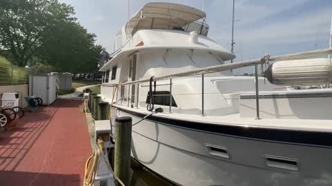 61’ Hatteras Motor Yacht TEMPTATION - Exterior Walk Around