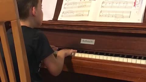 Sad Pianist Cries His Way Through His Music Practice