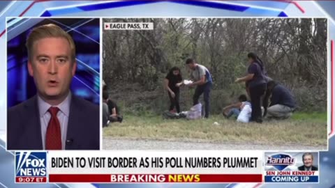 Peter Ducey reports Biden visiting the border as his poll numbers plummet