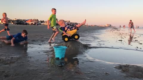 Tonka Truck Lift Off at the Beach