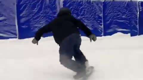 boy skiing