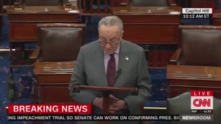 Schumer: Senators Will Have to Decide if Donald John Trump Incited the Erection