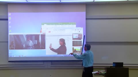 Math Professor Fixes Projector Screen (April Fools Prank)