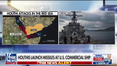 Houthis launch missiles at US commercial ship