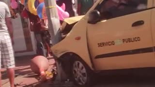 Aparatoso accidente en cercanías del muelle de La Bodeguita