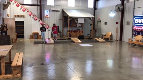 CornHole Throwing