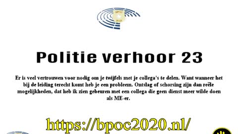 Bpoc Politie verhoor 23