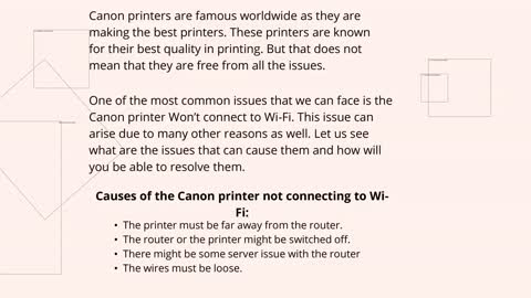 Solution To Solve Canon Printer Not Connecting To Wifi Error | Call +1-888-272-8868